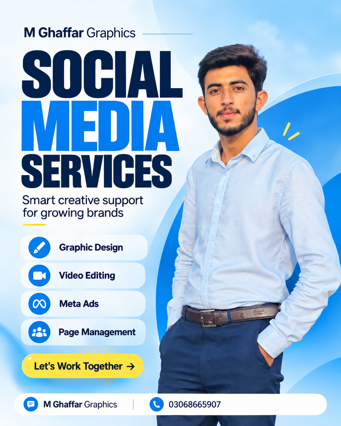 Muhammad Ghaffar Graphics Creative Strategy Poster